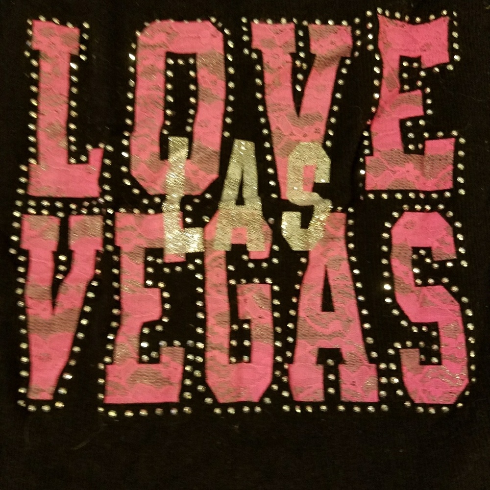 Graphic Love Las Vegas Mesh Back Tank Top - LARGE.